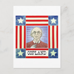 Aaron Copland postcard