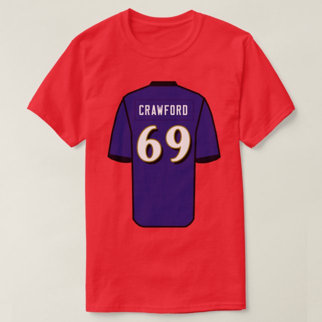 Aaron Crawford Jersey T-Shirt (Design Front)