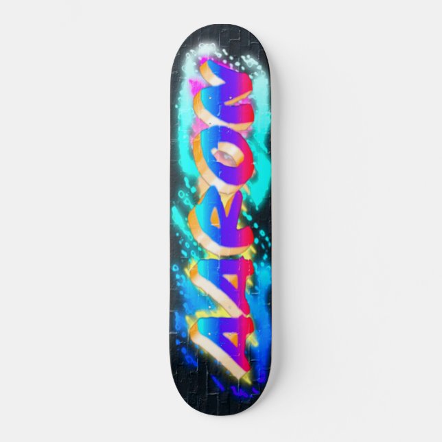 AARON Customised Graffiti Skateboard  (Front)