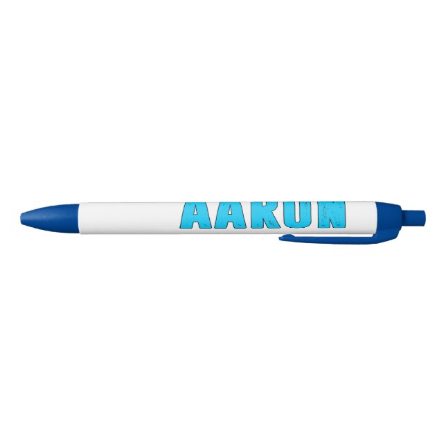 Aaron name black ink pen (Bottom)