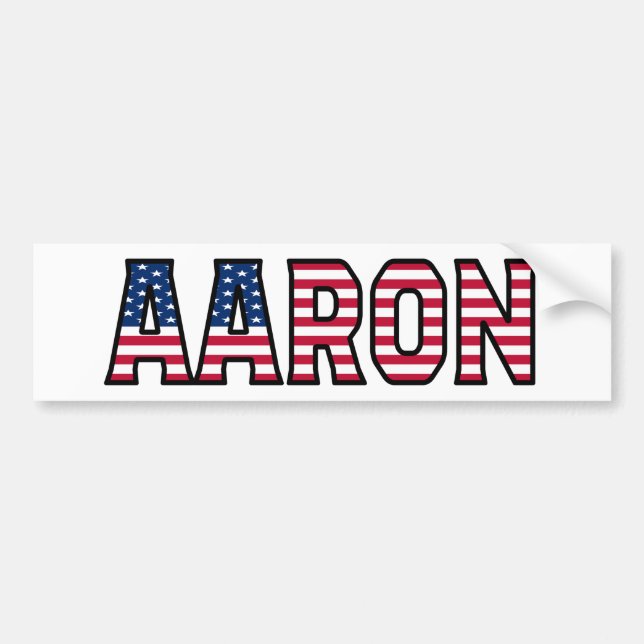 Aaron Name Vorname USA Aufkleber Sticker Auto (Front)