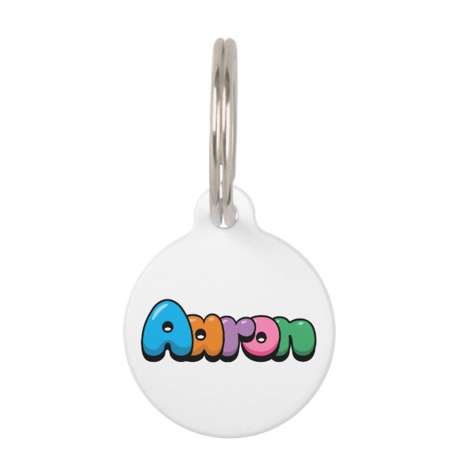 Aaron Pet Tag (Front)