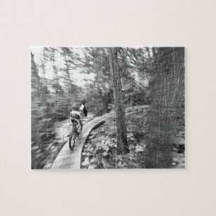 Aaron Rodgers mountain biking on the Stairway to Jigsaw Puzzle