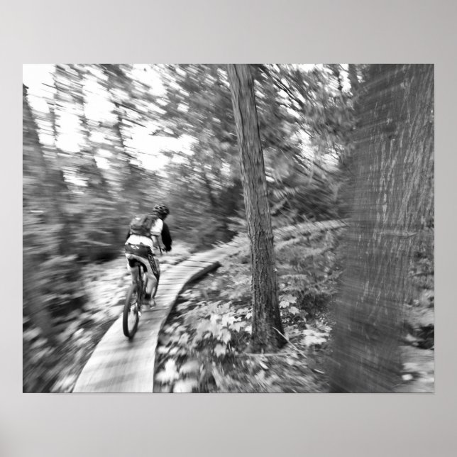 Aaron Rodgers mountain biking on the Stairway to Poster (Front)