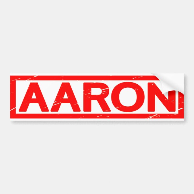 Aaron Stamp Bumper Sticker (Front)