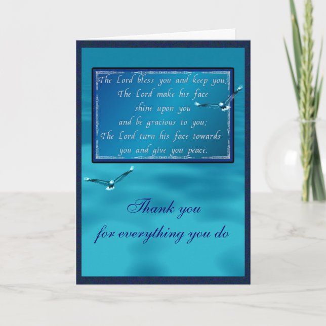 Aaronic blessing holiday card (Front)