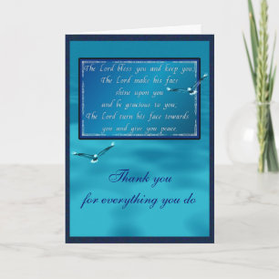 Aaronic blessing holiday card