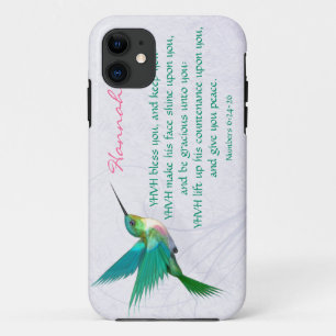 Aaronic Blessing Hummingbird English iPhone 11 Case