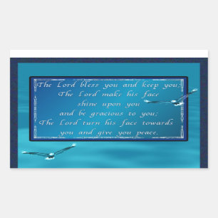 Aaronic blessing! rectangular sticker