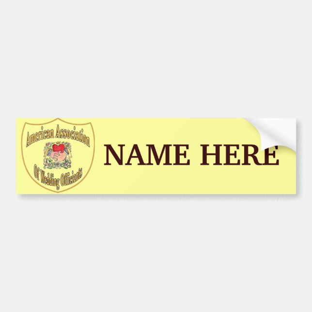 AAWO Member Logo Name Bumper Sticker (Front)