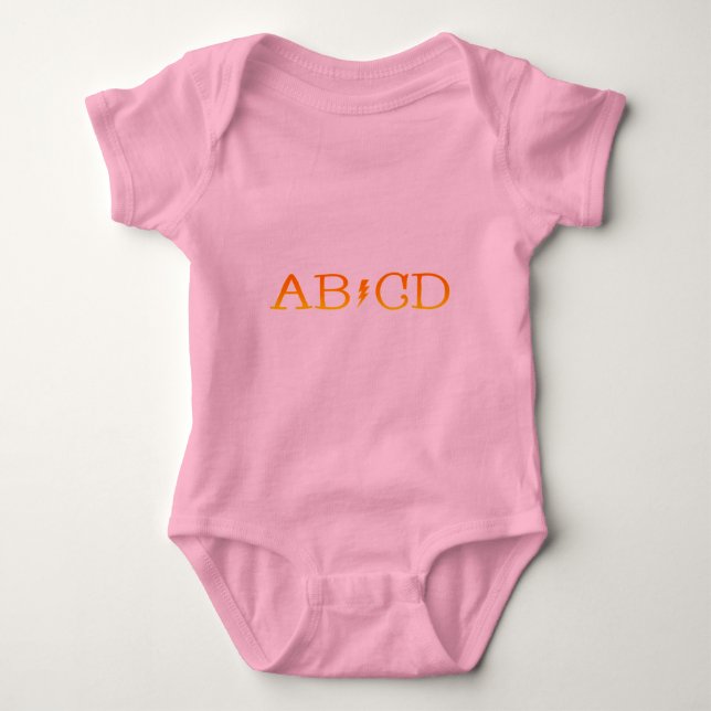 AB/CD BABY BODYSUIT (Front)
