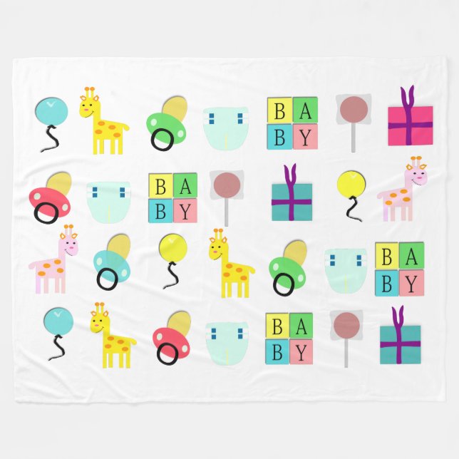 AB Cute/ Cute Baby design/ Adult Baby blanket (Front (Horizontal))