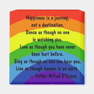 AB- Happiness is a journey Magnet
