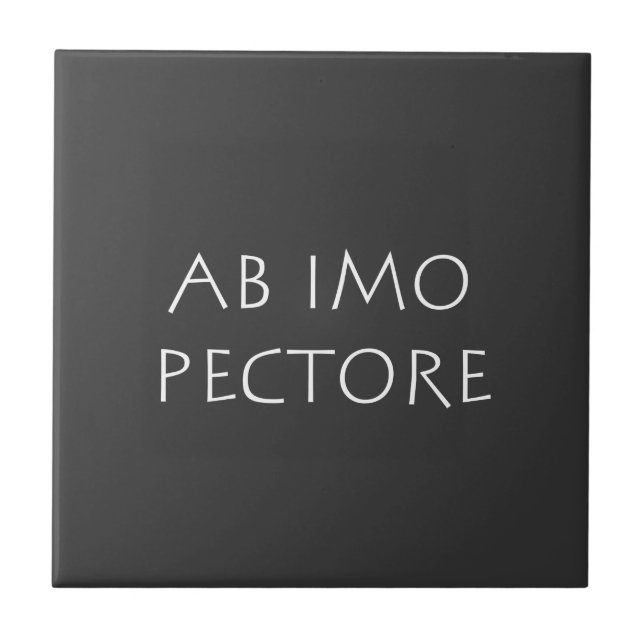 Ab imo pectore ceramic tile (Front)