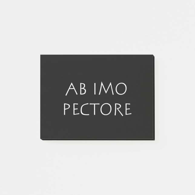 Ab imo pectore post-it notes (Front)