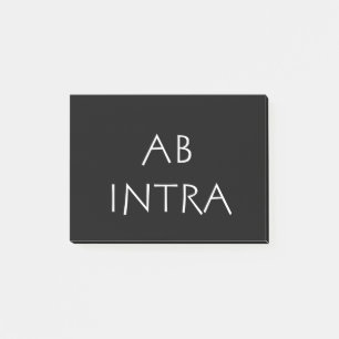 Ab intra post-it notes