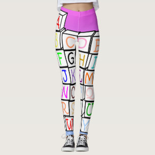 AB leggings/ Alphabet Leggings/ AB wear 2017 Leggings