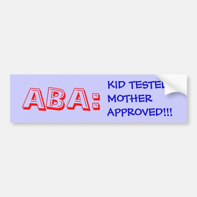 ABA BUMPER STICKER (Front)