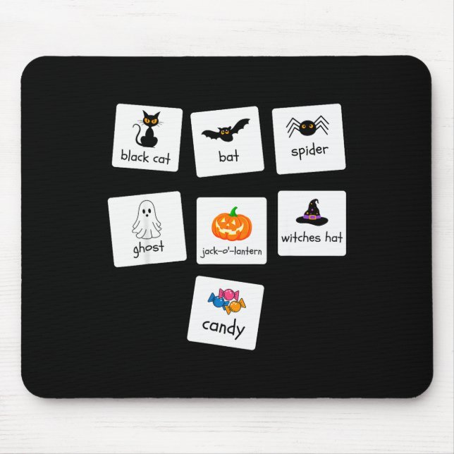 Aba Halloween Special Education Teacher Behaviour  Mouse Pad (Front)