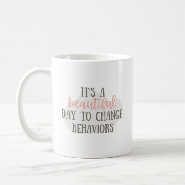 ABA mug, behaviour analyst gift, ABA gifts, BCBA,  Coffee Mug (Left)