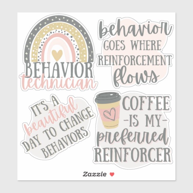 ABA Stickers, Behaviour Analyst Gift, Behaviour Te (Sheet)
