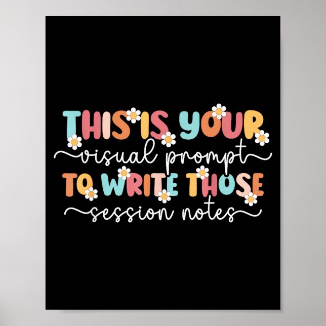 Aba Therapist Aba Therapy Applied Behaviour Analys Poster (Front)