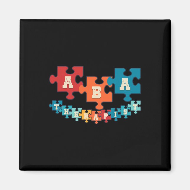 Aba Therapist Applied Behaviour Analysis Behaviour Magnet (Front)