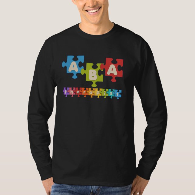 Aba Therapist Applied Behaviour Analysis Behaviour T-Shirt (Front)