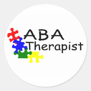 ABA Therapist (PP) Classic Round Sticker