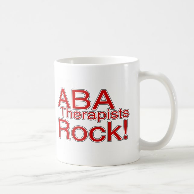 ABA Therapists Rock (Red) Coffee Mug (Right)