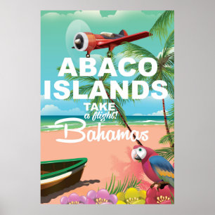 Abaco Islands beach  vacation poster