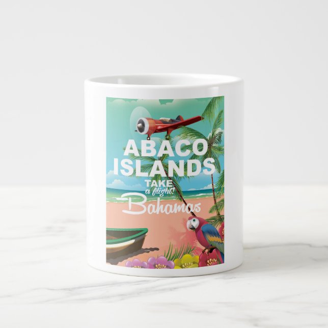 Abaco Islands vacation poster Large Coffee Mug (Front)