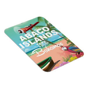 Abaco Islands vacation poster Magnet