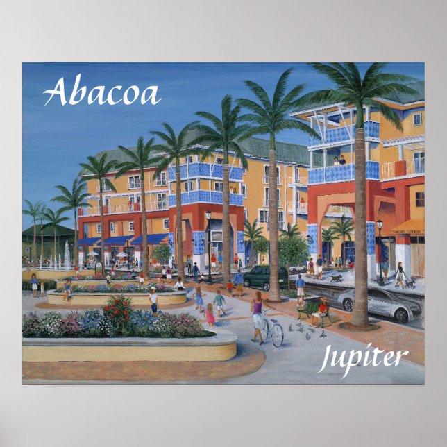 Abacoa Jupiter Town Centre Poster (Front)