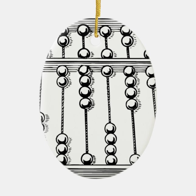 Abacus Ceramic Tree Decoration (Front)