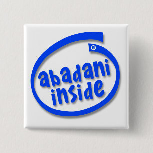 Abadani Inside 15 Cm Square Badge