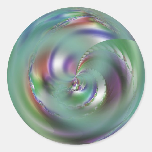 Abalone Classic Round Sticker (Front)