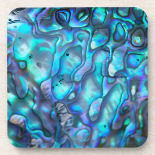 Abalone hard plastic coaster