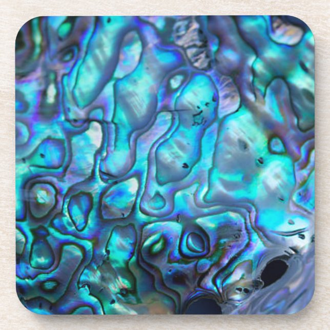 Abalone Hard plastic coaster (Front)