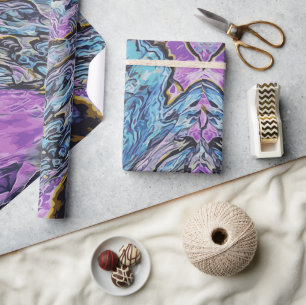 Abalone Paua Abstract Sea Shell   Wrapping Paper