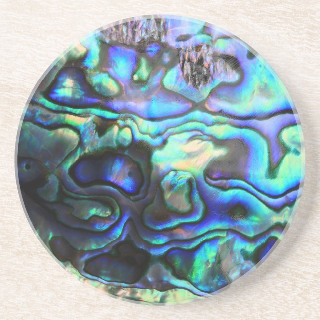 Abalone paua shell coaster (Front)