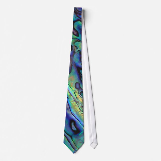 Abalone paua shell funky tie (Front)
