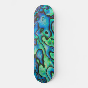 Abalone paua shell natural design skateboard