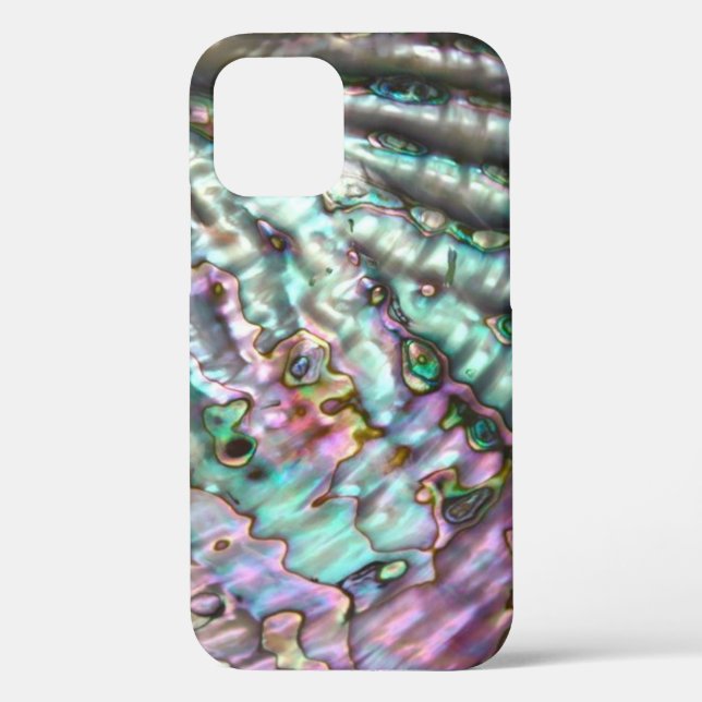 Abalone print iPhone cell phone case (Back)