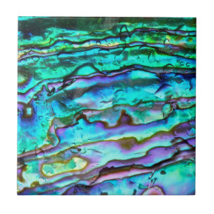 Abalone printed ceramic tile