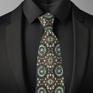 Abalone Rings Tie
