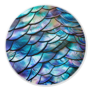 Abalone Shell Abstract Pattern Ceramic Knob