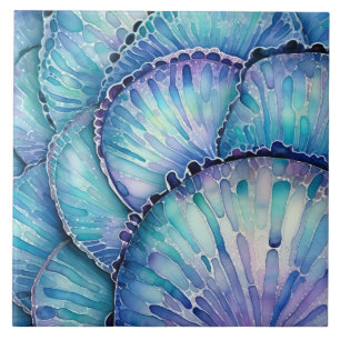 Abalone Shell Abstract Pattern Ceramic Tile