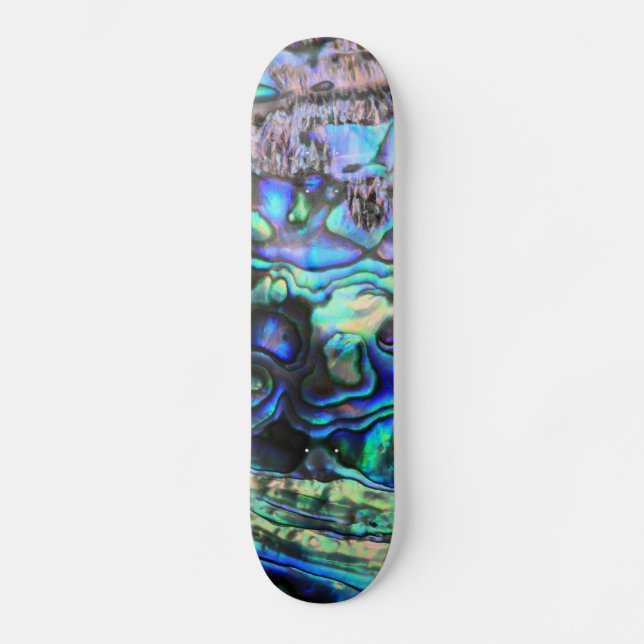 Abalone shell beautiful paua detail skateboard (Front)