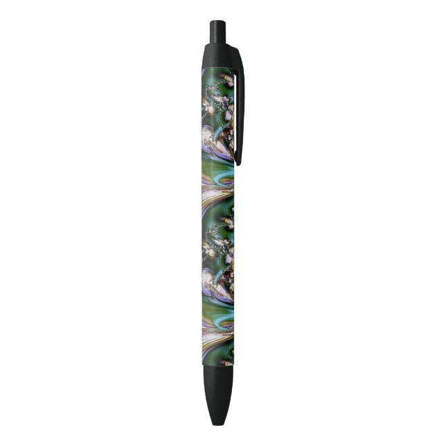 Abalone Shell Black Ink Pen (Bottom (Vertical))